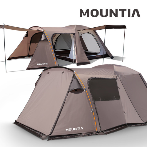 마운티아 포레스트 돔텐트(브라운) 6-7인용 거실형 텐트 캠핑