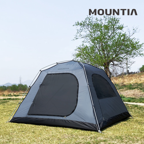마운티아 포레스트 돔텐트(블랙) 6-7인용 거실형 텐트 캠핑